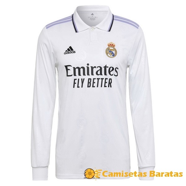 Casa 22.00 Manga Larga Real Madrid 2022 2023 Blanco Futbol Originales