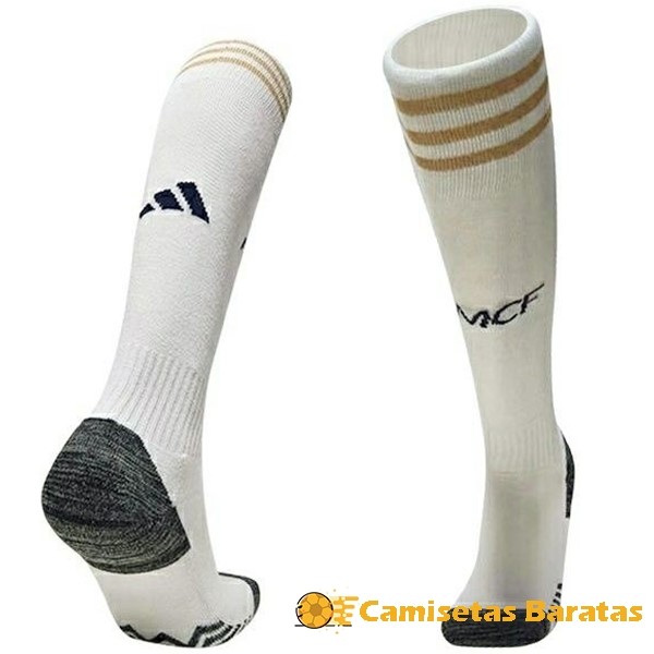 Casa 4.90 Calcetines Real Madrid 2023 2024 Blanco Futbol Originales