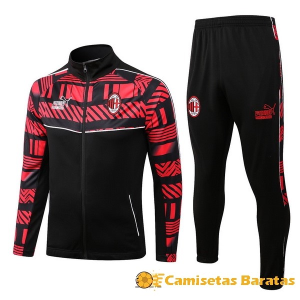 Chandal 55.00 AC Milan 2022 2023 Rojo I Negro Futbol Originales