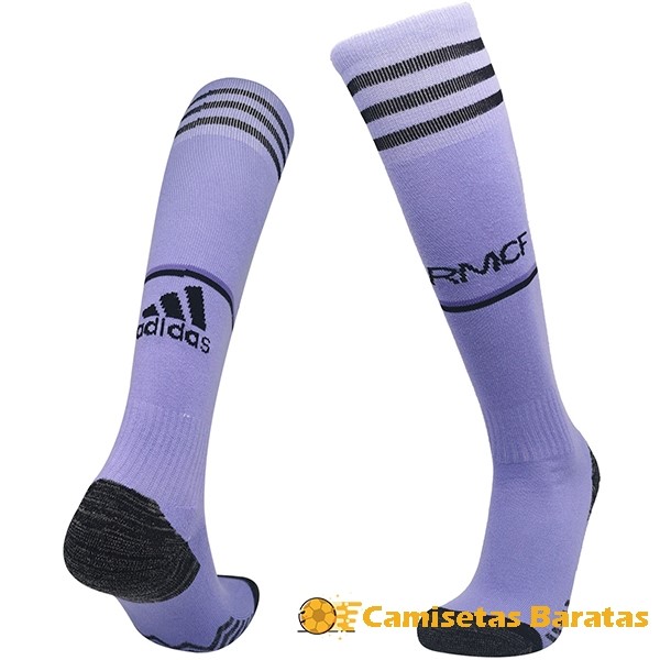 Segunda 4.90 Calcetines Real Madrid 2022 2023 Purpura Futbol Originales