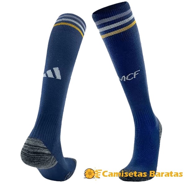 Segunda 4.90 Calcetines Real Madrid 2023 2024 Azul Futbol Originales