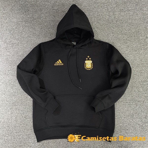 Sudaderas 36.50 Con Capucha Argentina 2023 Negro Futbol Originales