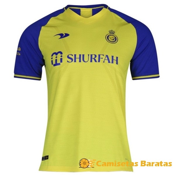 Tailandia 20.00 Casa Camiseta Al Nassr 2022 2023 Amarillo Futbol Originales