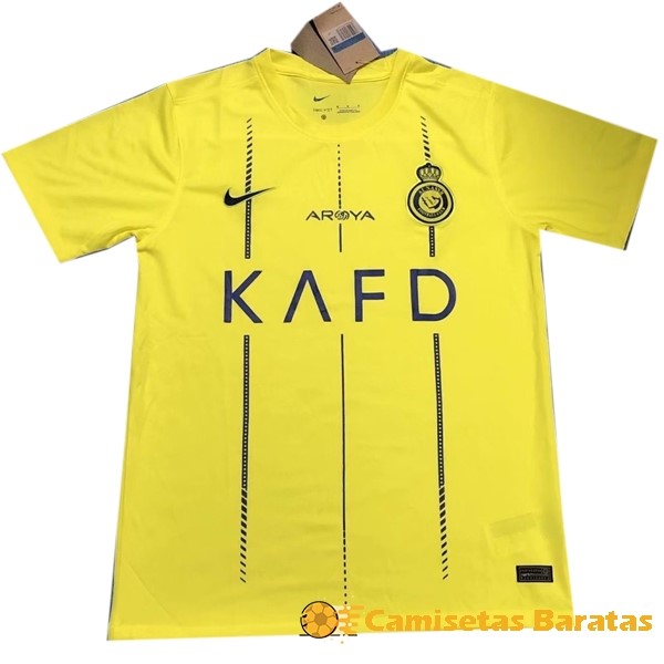 Tailandia 20.00 Casa Camiseta Al Nassr 2023 2024 Amarillo Futbol Originales