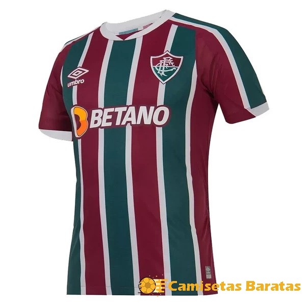 Tailandia 20.00 Casa Camiseta Fluminense 2022 2023 Rojo Verde Futbol Originales