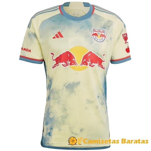 Tailandia 20.00 Casa Camiseta Red Bulls 2023 2024 Amarillo Futbol Originales