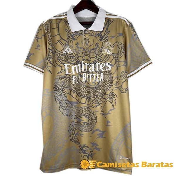 Tailandia 20.00 Especial Camiseta Real Madrid 2023 2024 Amarillo Futbol Originales