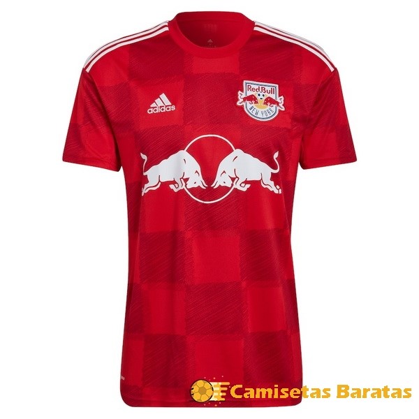 Tailandia 20.00 Segunda Camiseta Red Bulls 2022 2023 Rojo Futbol Originales