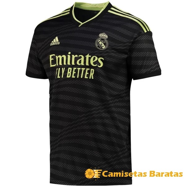 Tailandia 20.00 Tercera Camiseta Real Madrid 2022 2023 Negro Futbol Originales