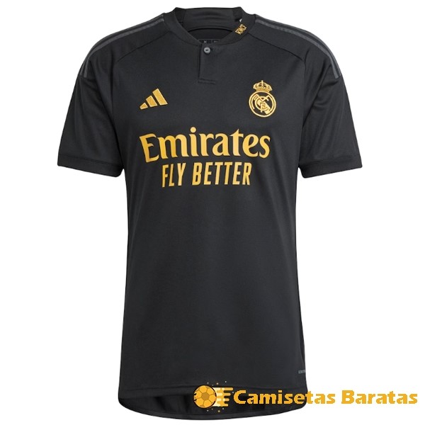 Tailandia 20.00 Tercera Camiseta Real Madrid 2023 2024 Negro Futbol Originales