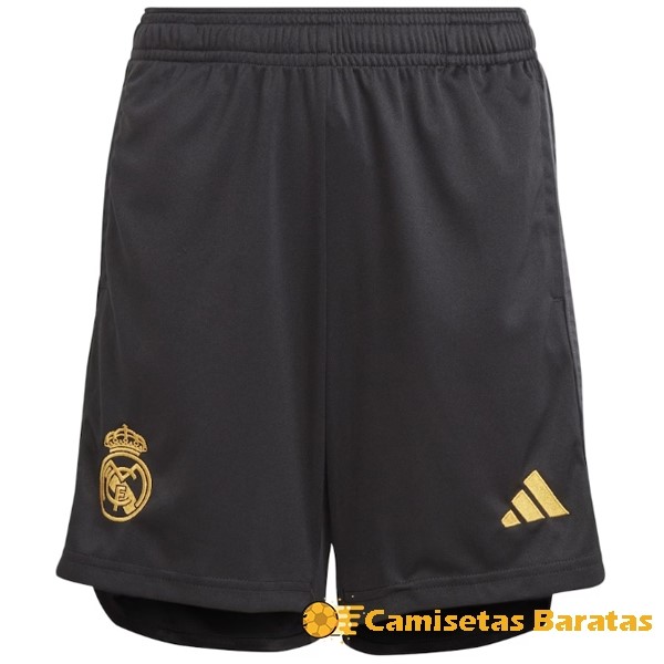 Tercera 9.90 Pantalones Real Madrid 2023 2024 Negro Futbol Originales