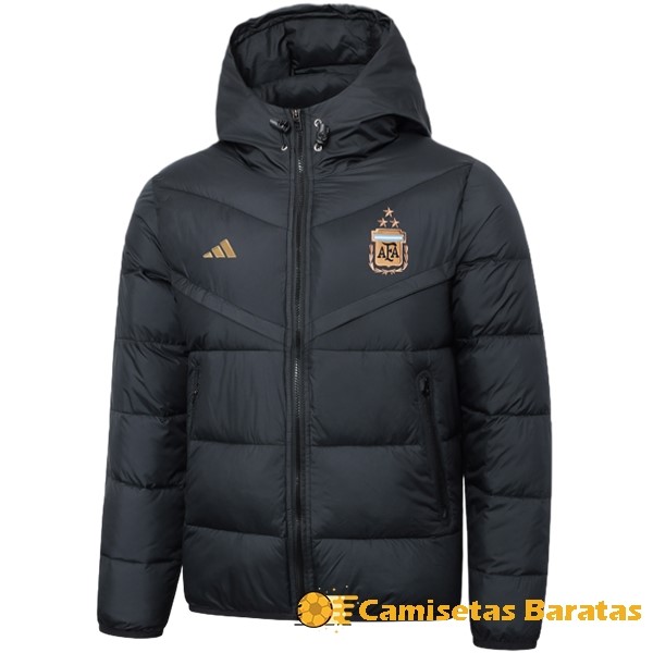 Chaqueta De Algodón Argentina 2024 Negro Futbol Originales