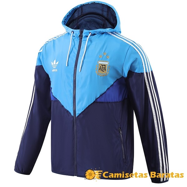 Rompevientos Argentina 2023 Azul Blanco Futbol Originales