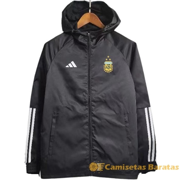 Rompevientos Argentina 2023 Negro I Blanco Futbol Originales