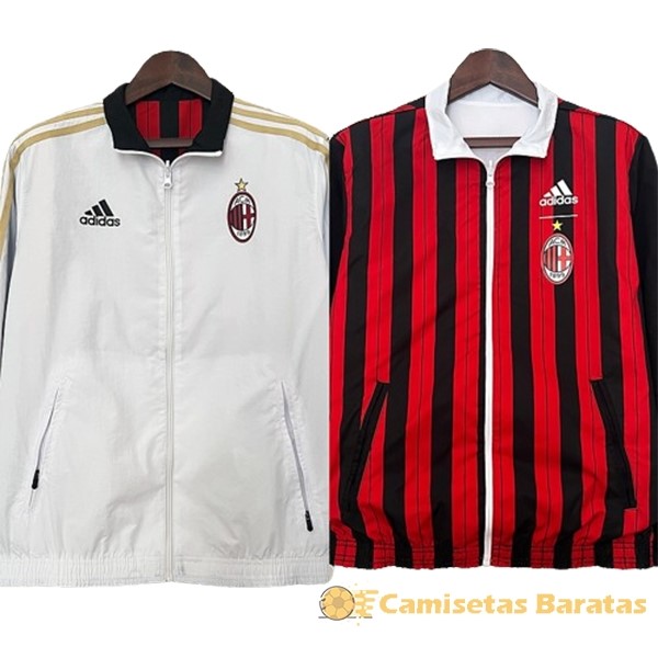 Rompevientos AC Milan 2024 2025 Blanco Rojo Futbol Originales