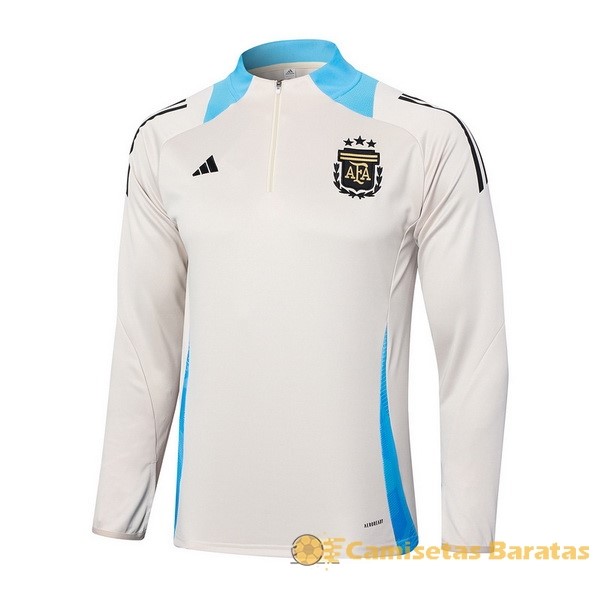 Sudadera Entrenamiento Argentina 2024 Amarillo Azul Futbol Originales